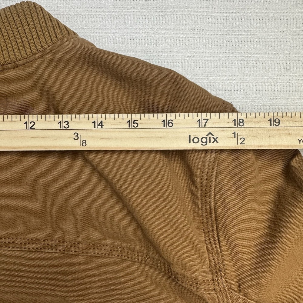 Carhartt Rugged Flex Jacket Women XXL Brown Workwear Full Zip Relaxed Fit - Picture 12 of 12